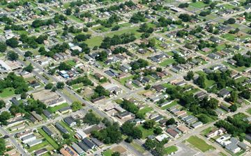 Buildings in Arial view